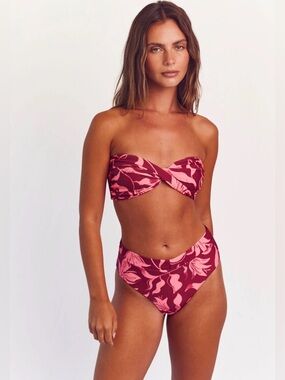 Citrine Lottie/Izzy pink lotus bikini